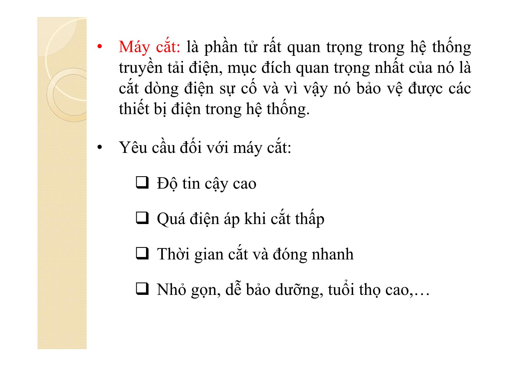 Bài giảng Khí cụ điện - Chương 9: Máy cắt điện cao áp trang 8