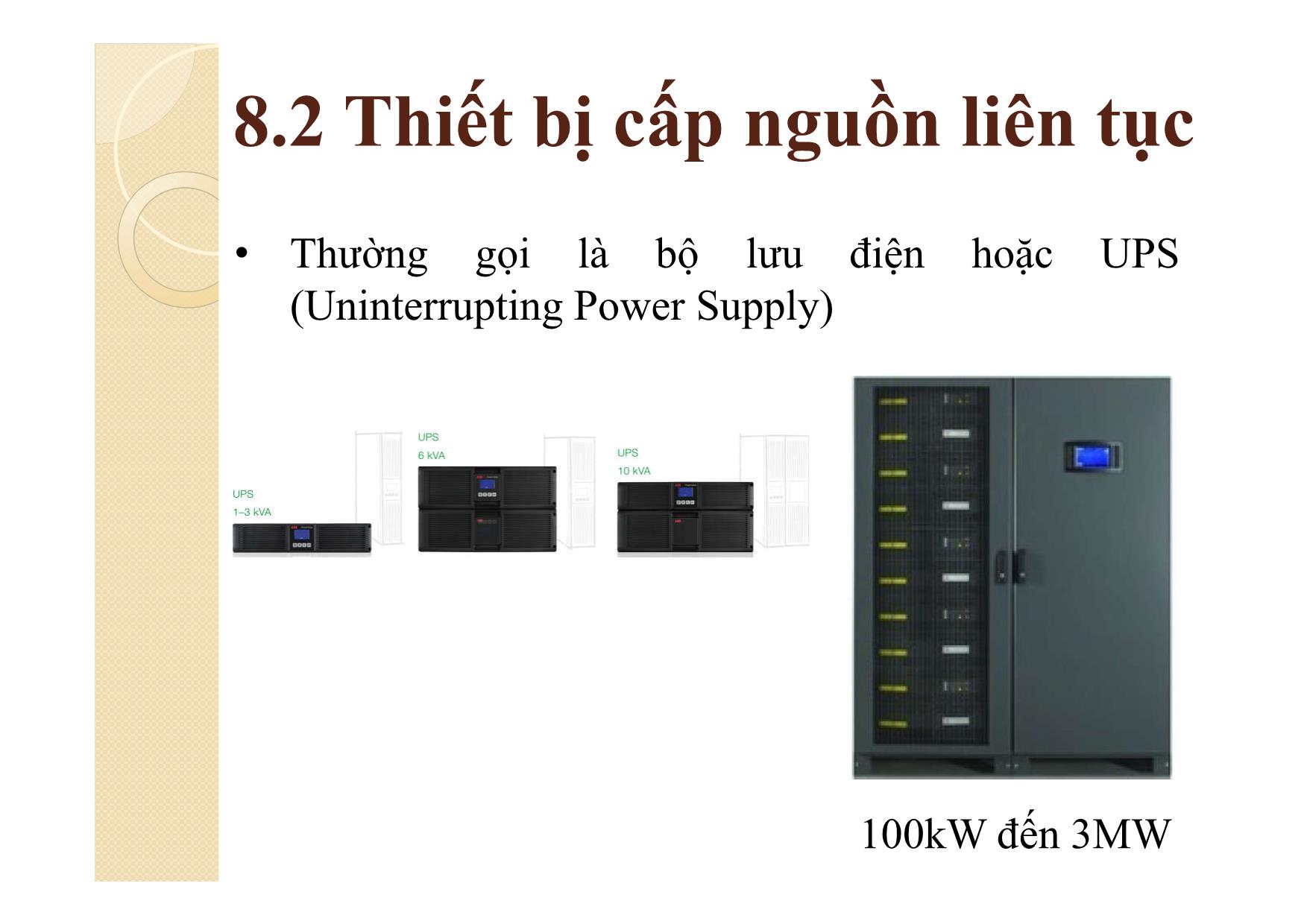 Bài giảng Khí cụ điện - Chương 8: Thiết bị cấp nguồn dự phòng trang 7