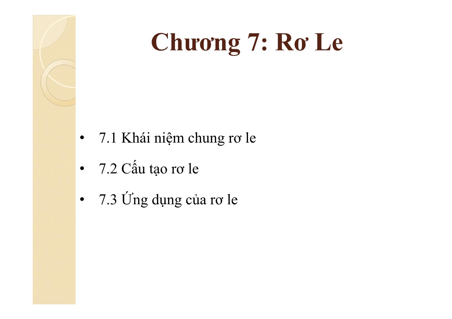 Bài giảng Khí cụ điện - Chương 7: Rơ le trang 3