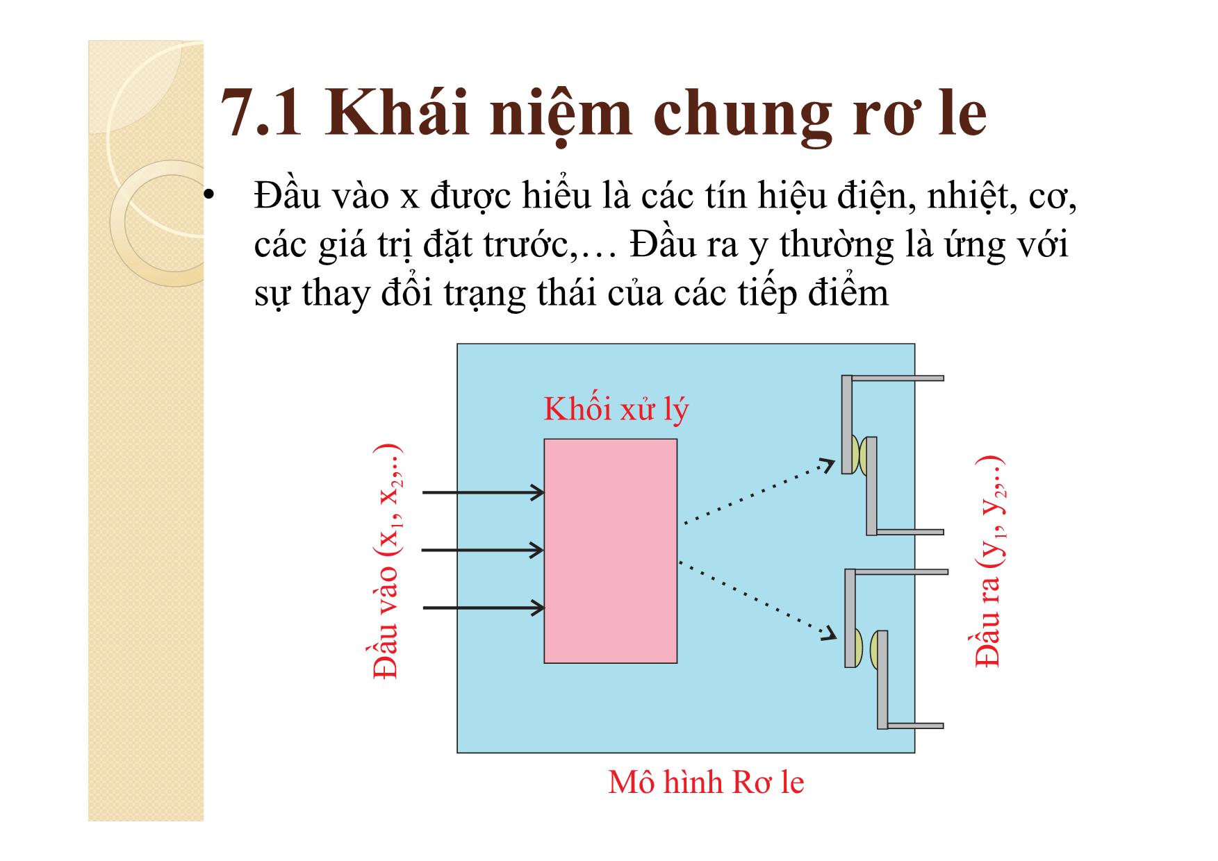 Bài giảng Khí cụ điện - Chương 7: Rơ le trang 5