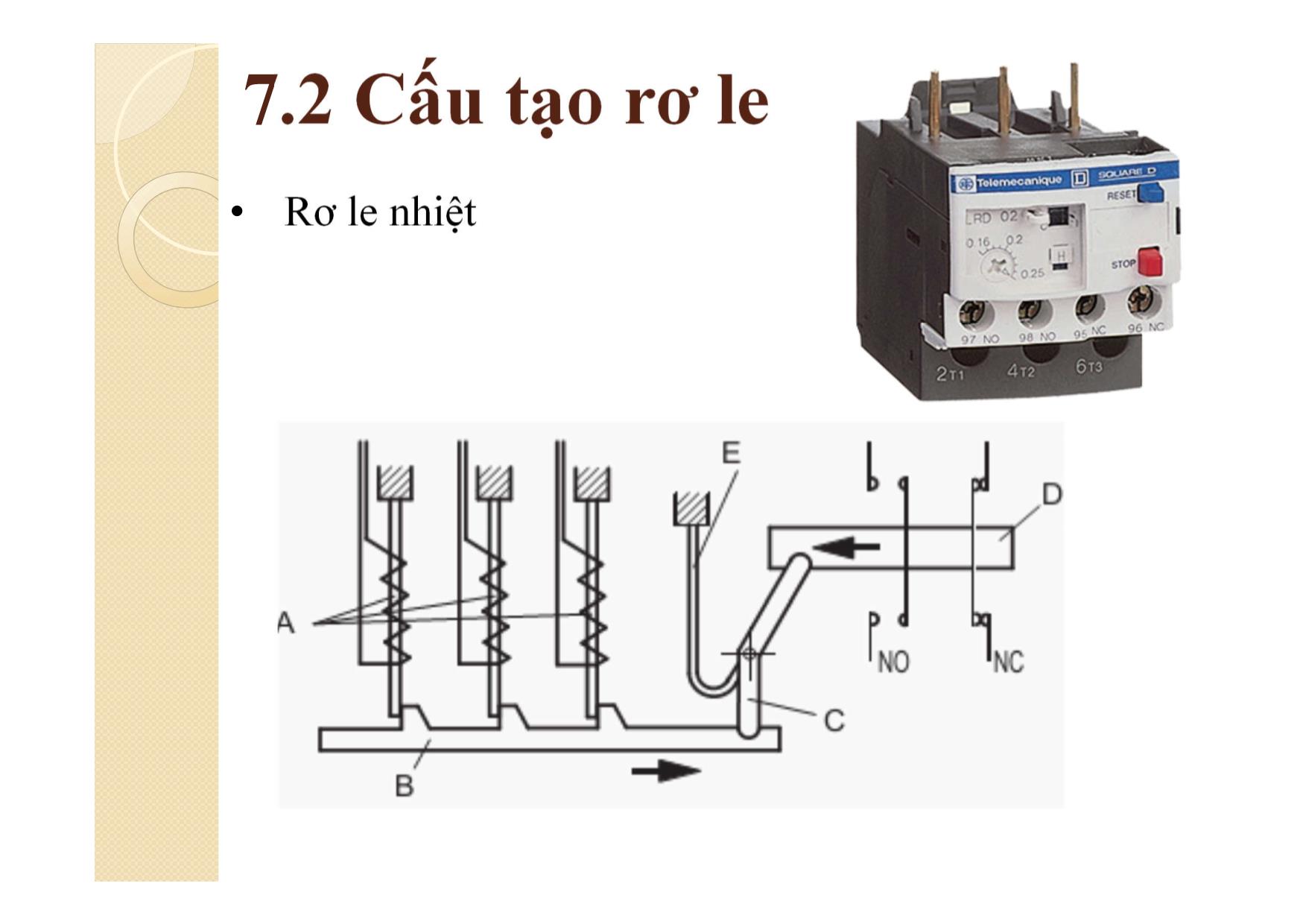 Bài giảng Khí cụ điện - Chương 7: Rơ le trang 8