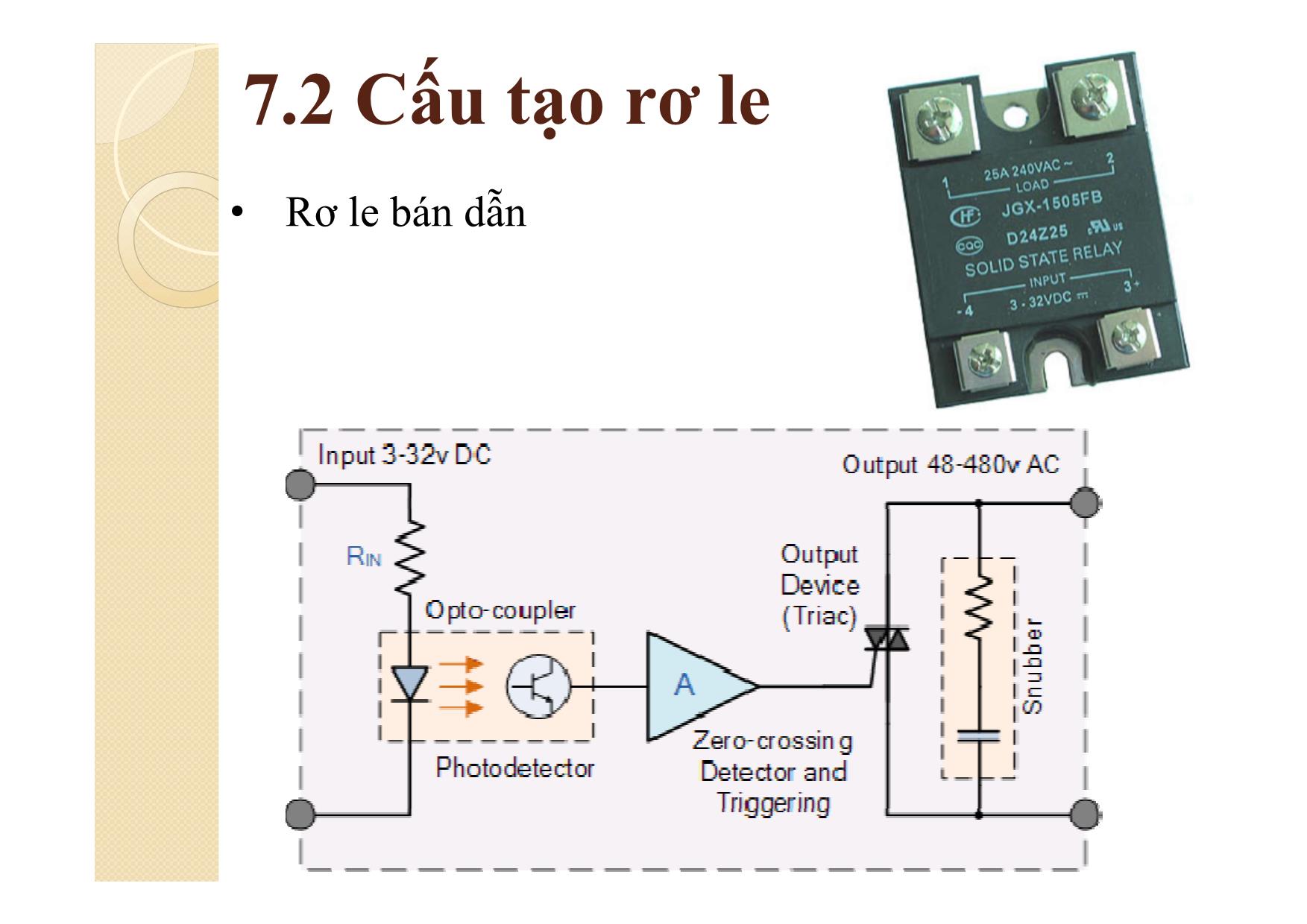 Bài giảng Khí cụ điện - Chương 7: Rơ le trang 9