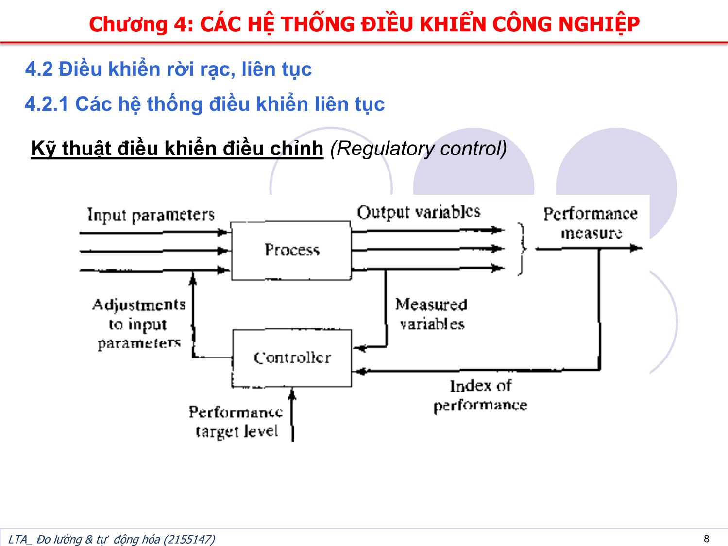 Bài giảng Đo lường và tự động hóa - Chương 4: Các hệ thống điều khiển công nghiệp trang 8