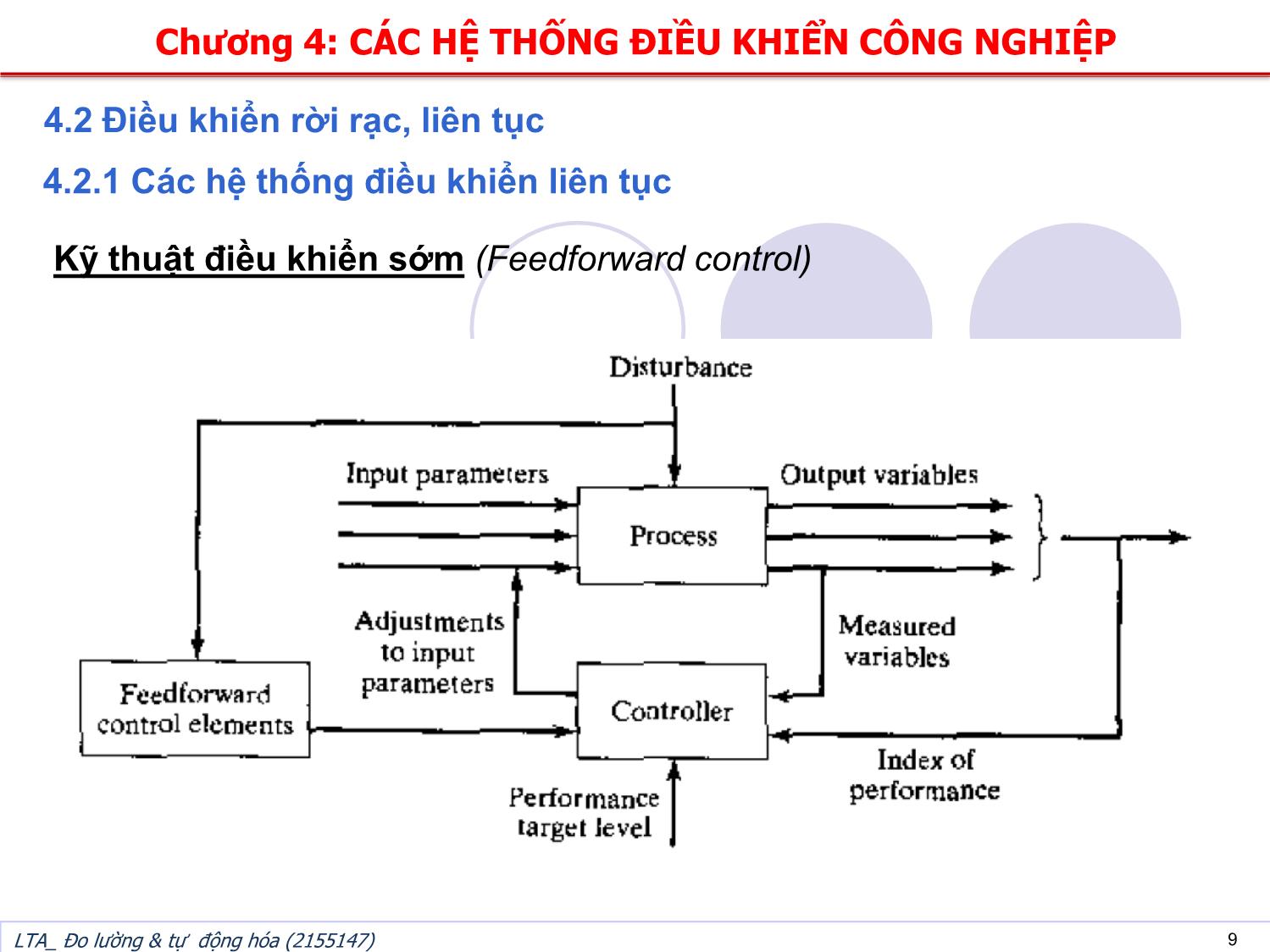 Bài giảng Đo lường và tự động hóa - Chương 4: Các hệ thống điều khiển công nghiệp trang 9