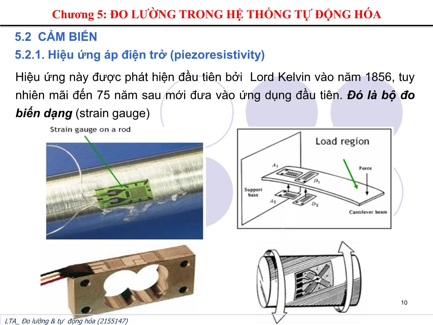 Bài giảng Đo lường và tự động hóa - Chương 5: Đo lường trong hệ thống tự động hóa trang 10