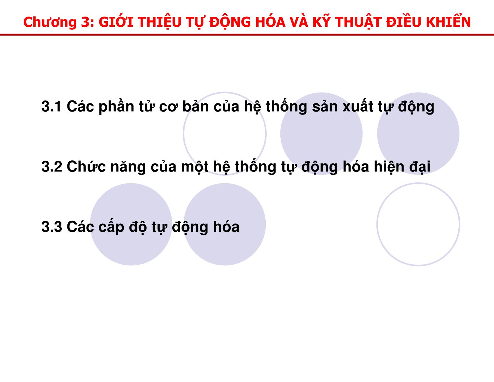 Bài giảng Đo lường và tự động hóa - Chương 3: Giới thiệu tự động hóa và kỹ thuật điều khiển trang 2