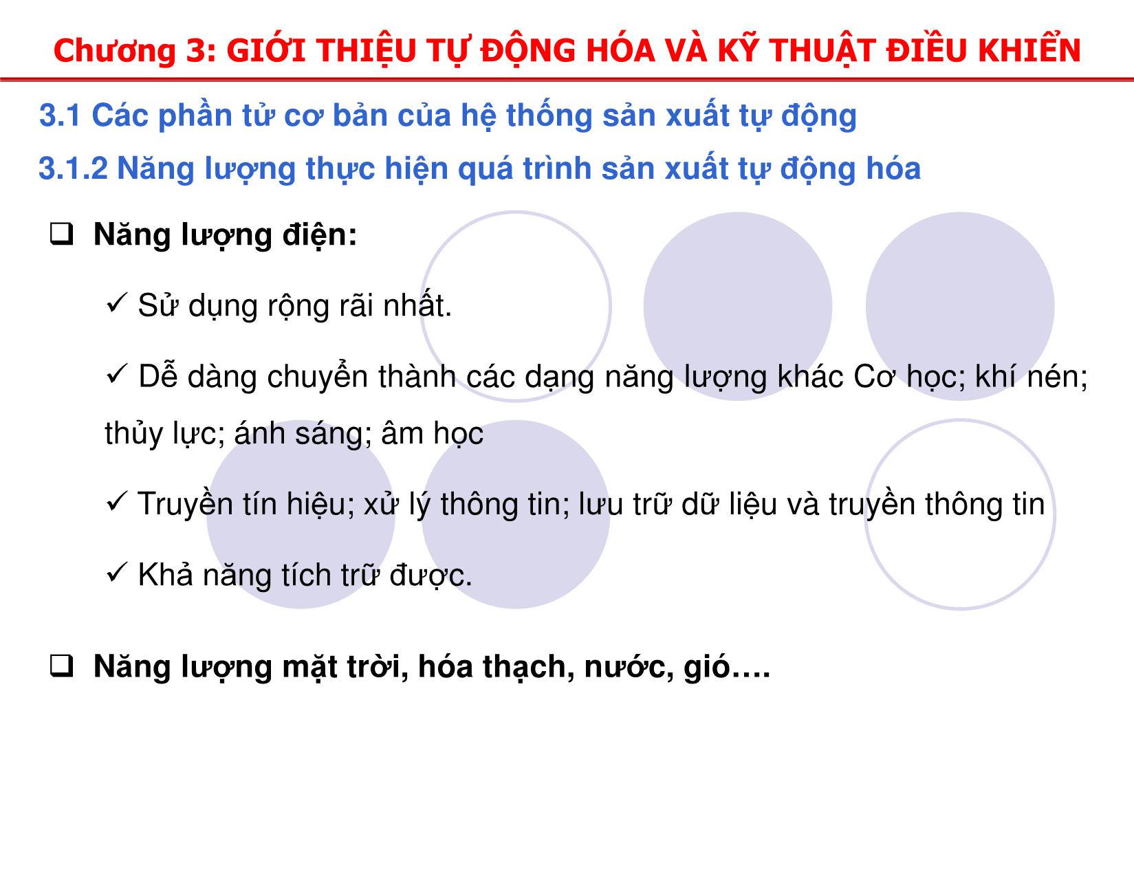 Bài giảng Đo lường và tự động hóa - Chương 3: Giới thiệu tự động hóa và kỹ thuật điều khiển trang 4