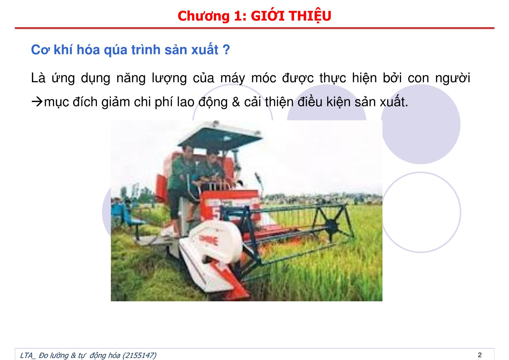 Bài giảng Đo lường và tự động hóa - Chương 1: Giới thiệu trang 2