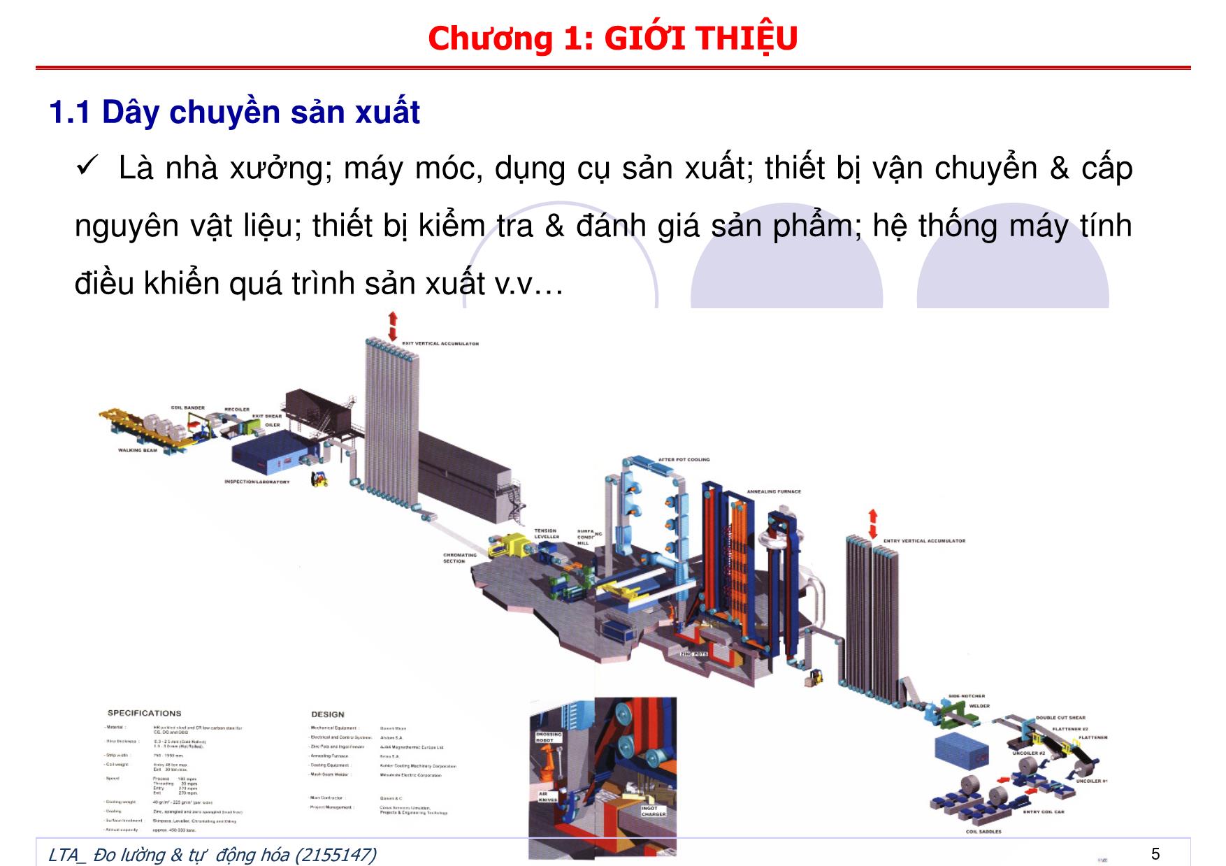 Bài giảng Đo lường và tự động hóa - Chương 1: Giới thiệu trang 5