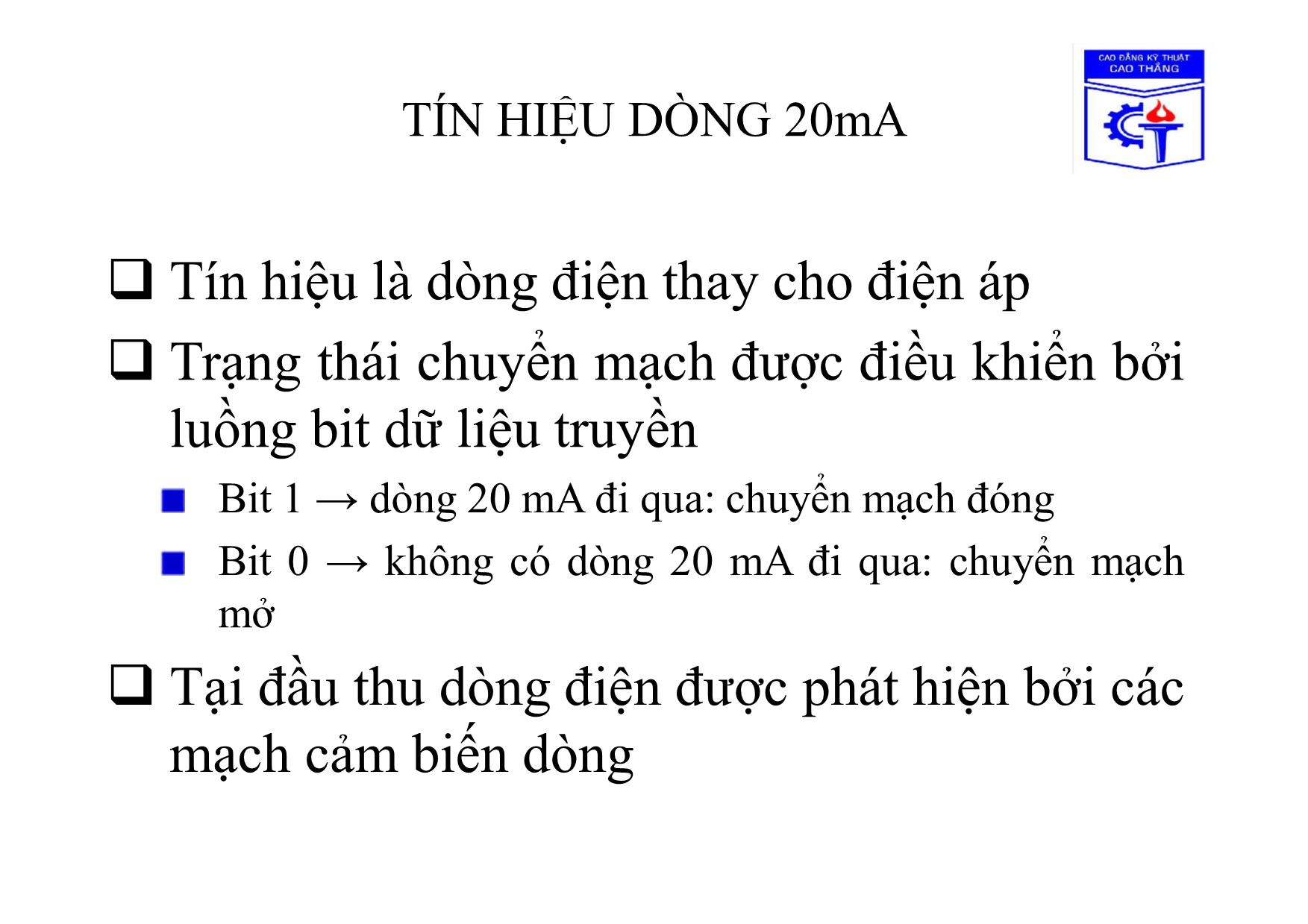 Bài giảng Truyền số liệu - Chương 2: Giao tiếp vật lý và môi trường truyền dữ liệu trang 10