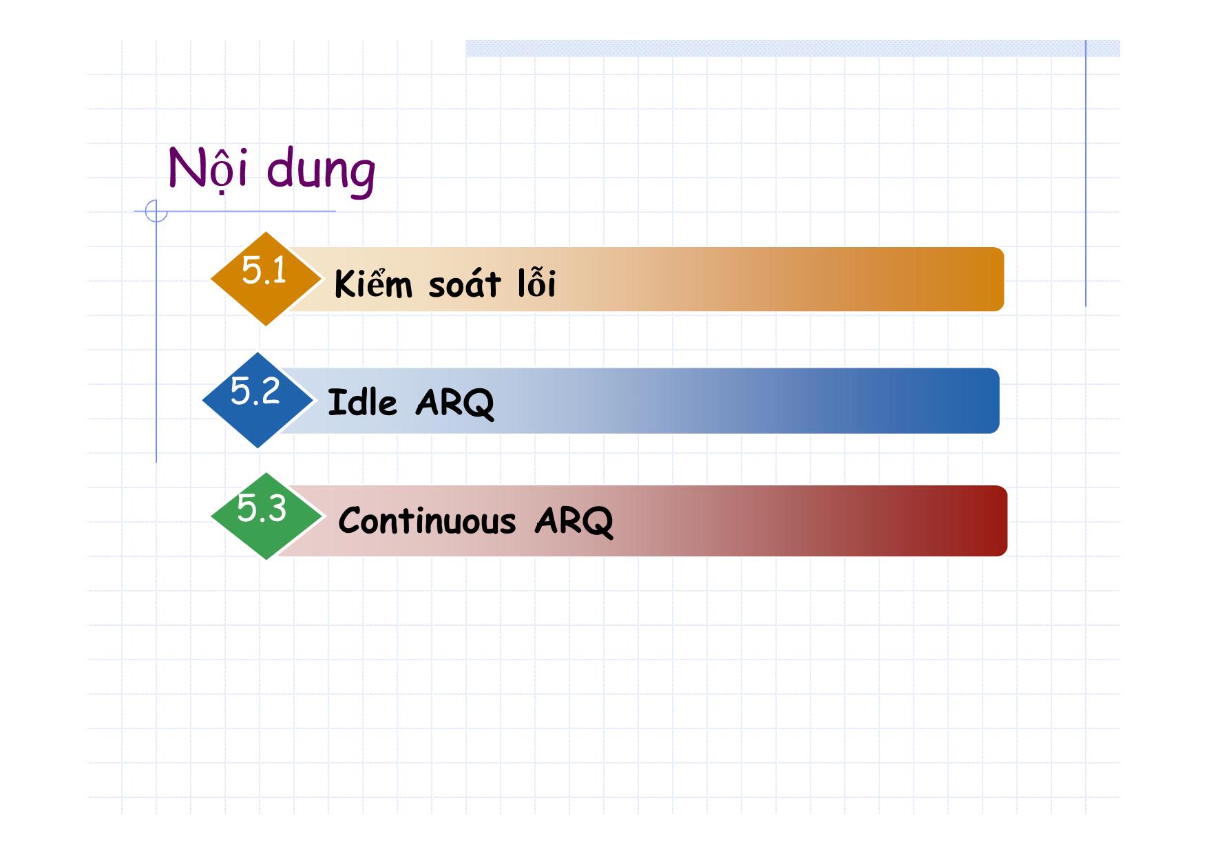 Bài giảng Truyền số liệu - Chương 5: Các nghi thức cơ sở và nghi thức điều khiển liên kết số liệu trang 2