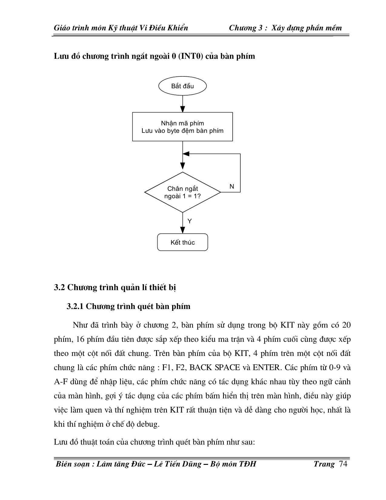 Giáo trình môn Kỹ thuật Vi điều khiển - Chương III: Xây dựng phần mềm trang 7