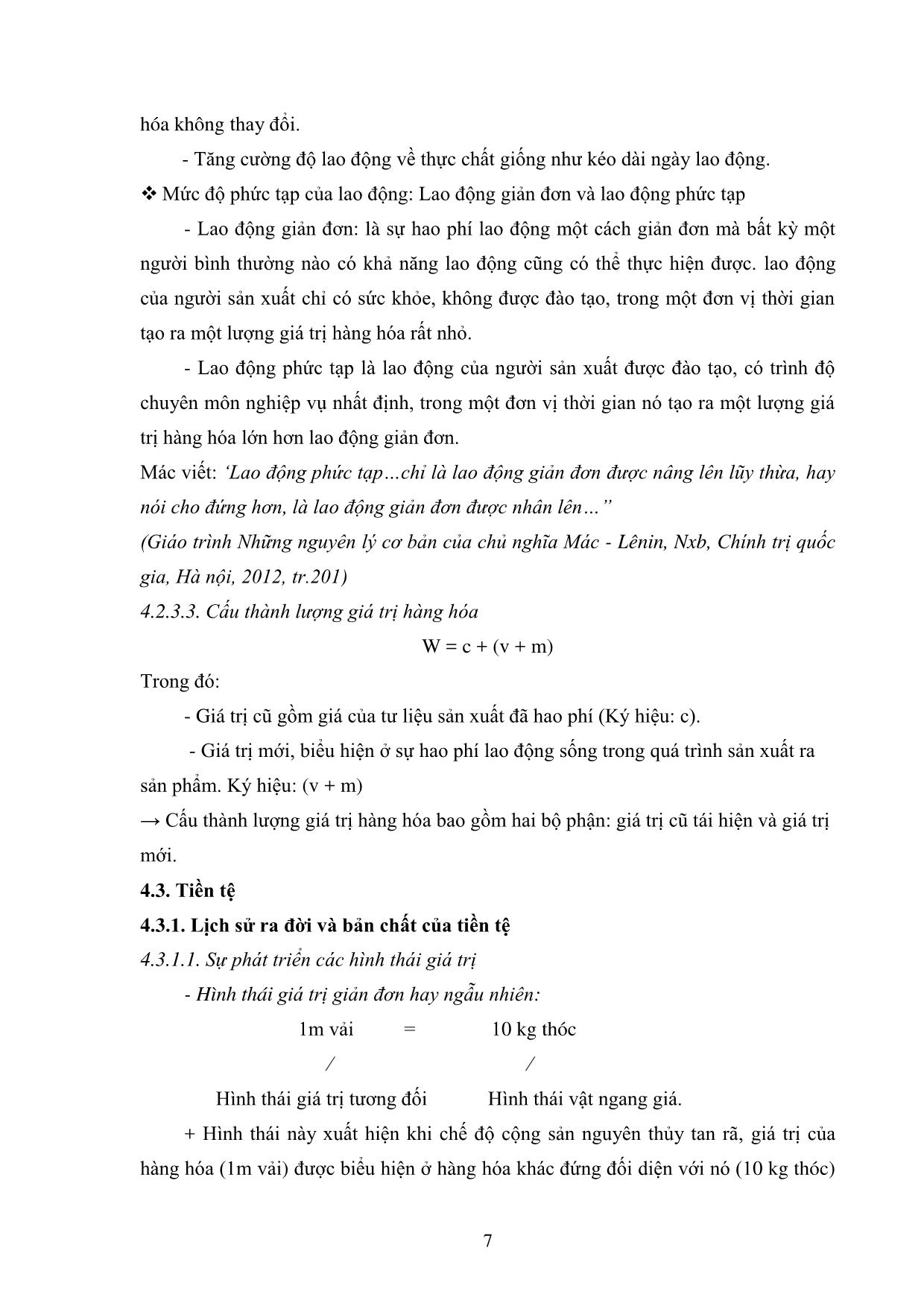 Bài giảng Những nguyên lý cơ bản của chủ nghĩa Mác - Lênin (Phần 2) trang 7