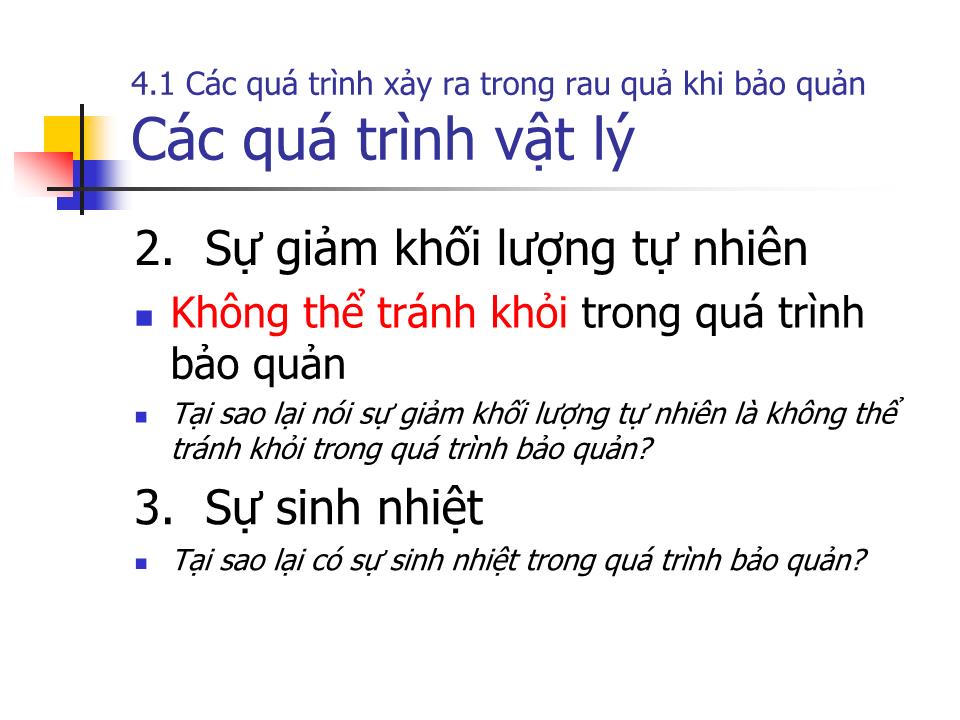 Bài giảng Công nghệ bảo quản và chế biến rau quả trang 6