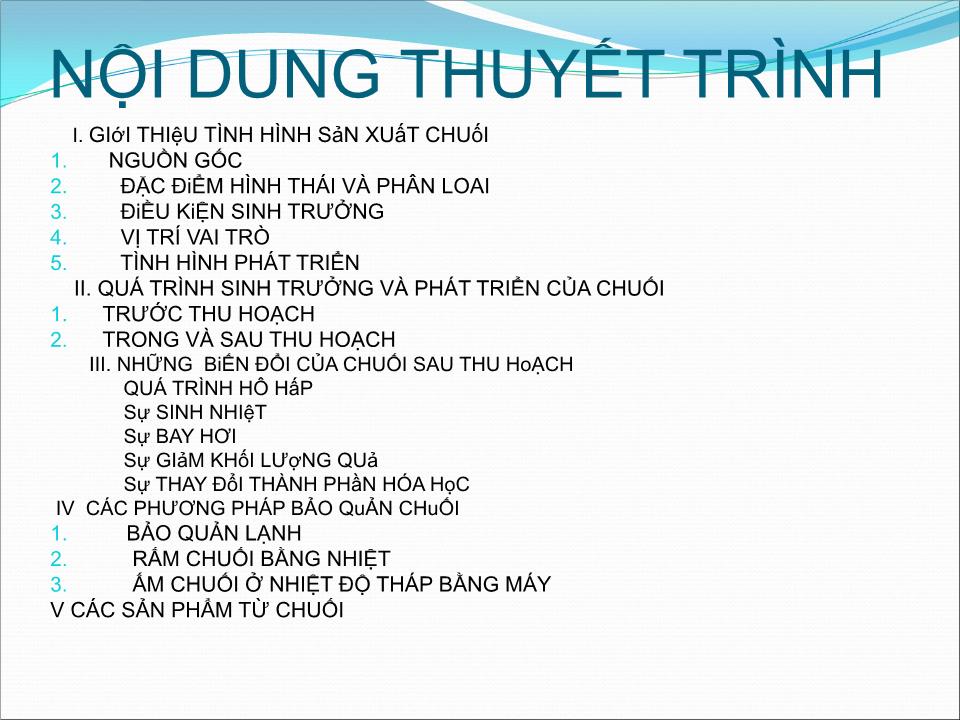 Đề tài Công nghệ bảo quản chuối sau thu hoạch trang 2