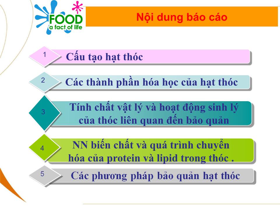 Bài giảng Bảo quản thóc sau thu hoạch trang 2