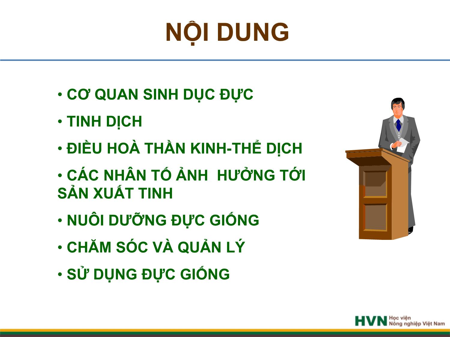 Bài giảng Chăn nuôi trâu bò - Chương 5: Chăn nuôi trâu bò đực giống trang 2