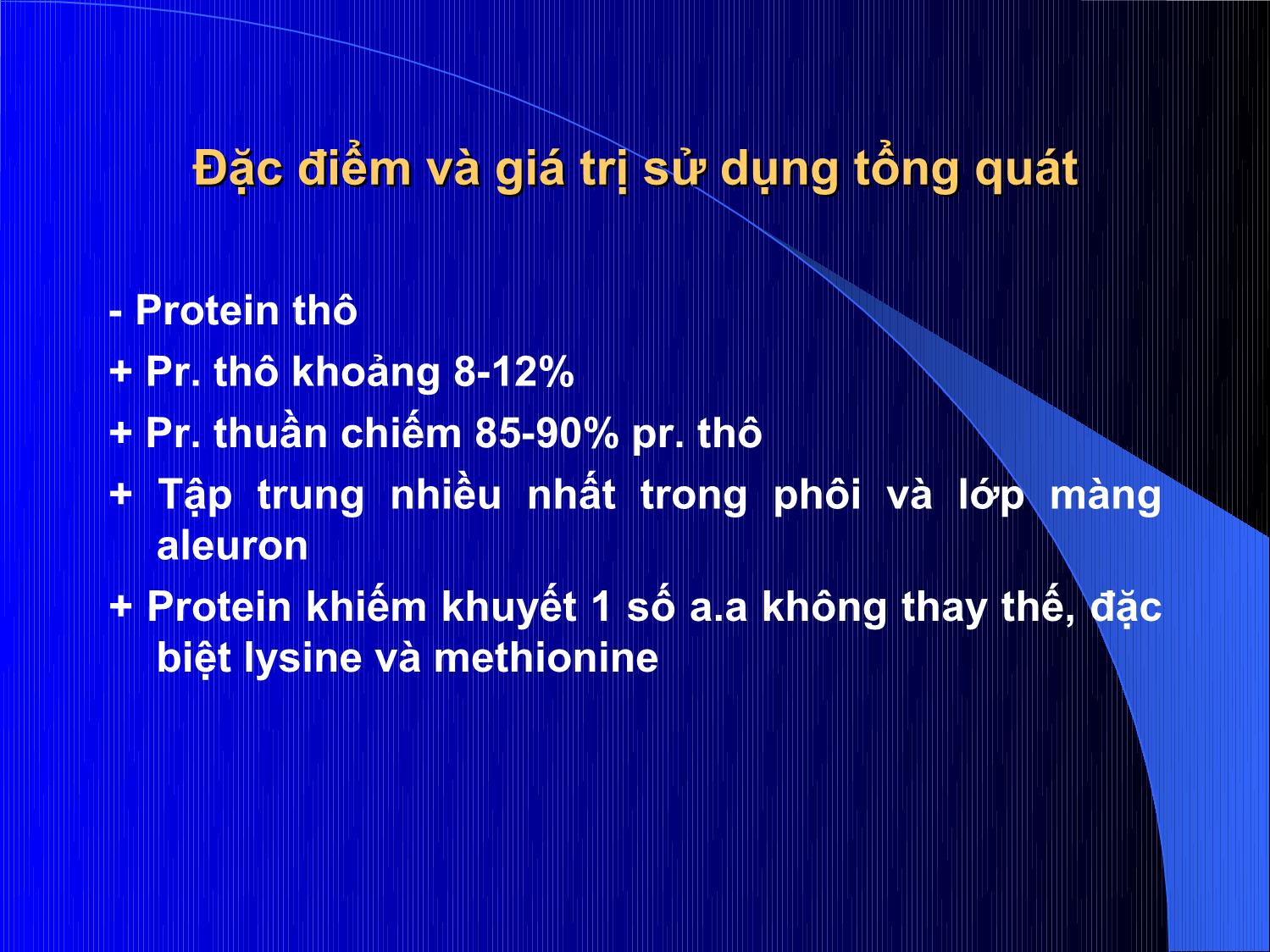 Bài giảng Thức ăn chăn nuôi - Chương 2: Thức ăn giàu năng lượng trang 8