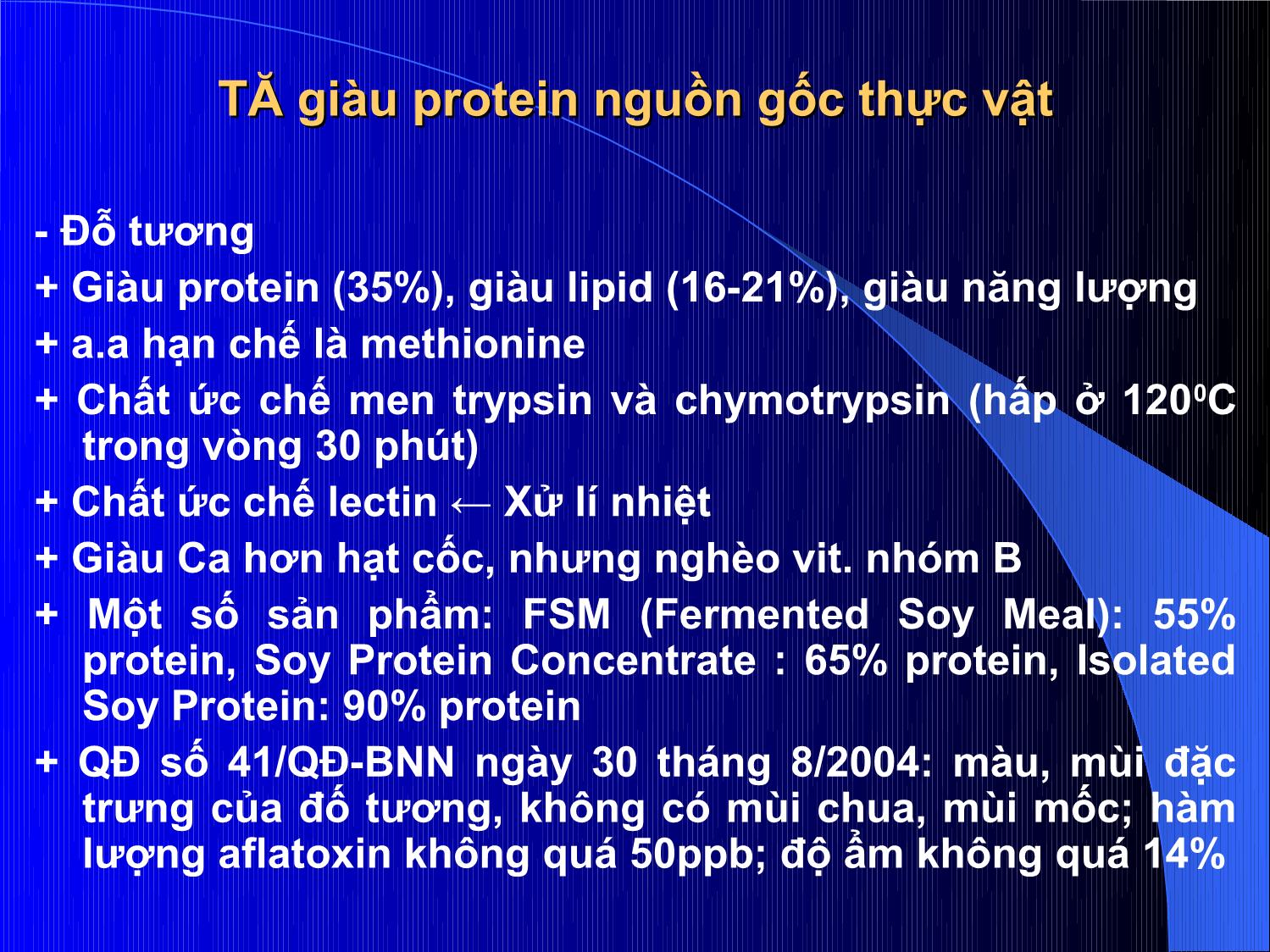 Bài giảng Thức ăn chăn nuôi - Chương 3: Thức ăn giàu Protein trang 4