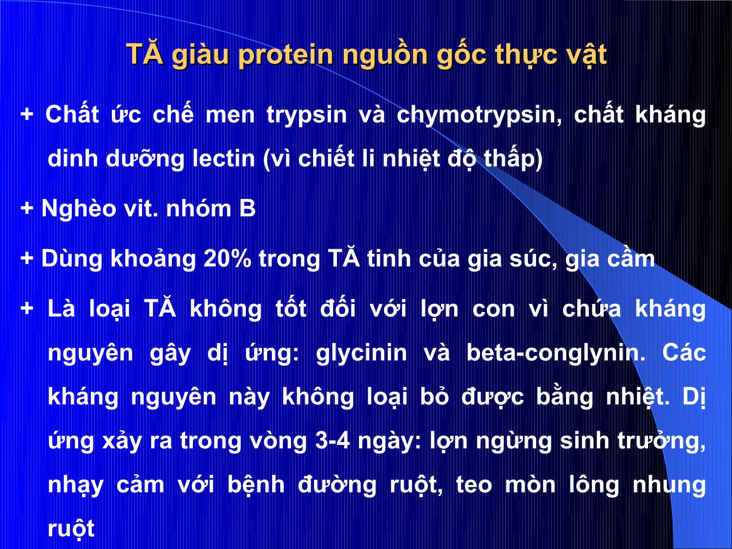 Bài giảng Thức ăn chăn nuôi - Chương 3: Thức ăn giàu Protein trang 7