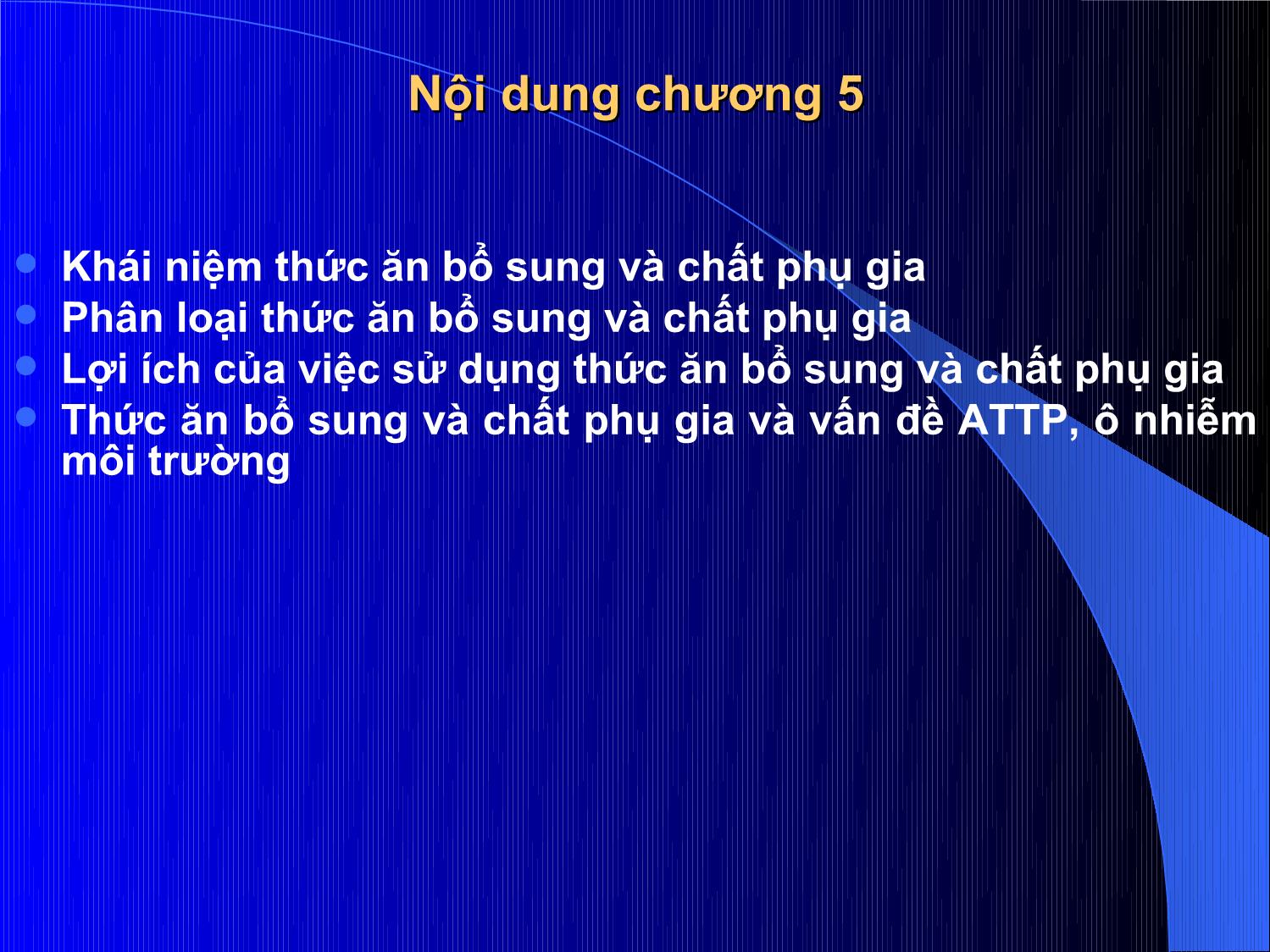 Bài giảng Thức ăn chăn nuôi - Chương 5: Thức ăn bổ sung và phụ gia trang 2