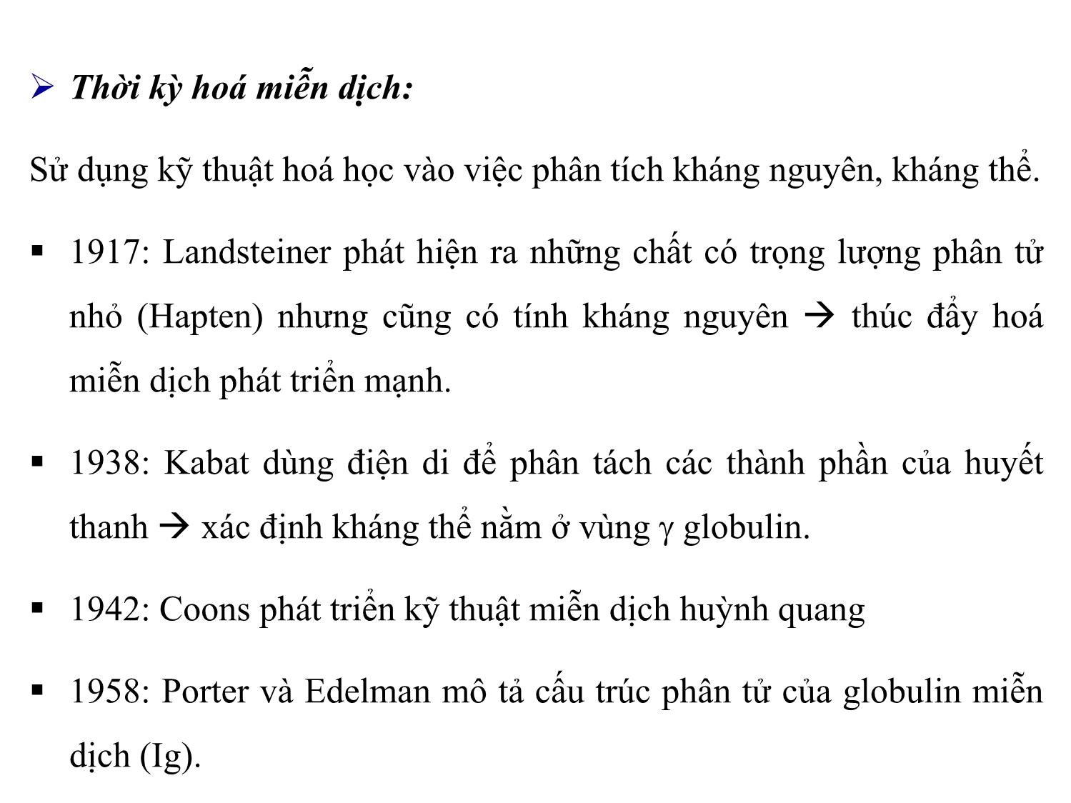 Bài giảng Miễn dịch học thú y - Chương I: Khái niệm về miễn dịch và lịch sử phát triển của miễn dịch học, phân loại miễn dịch trang 10