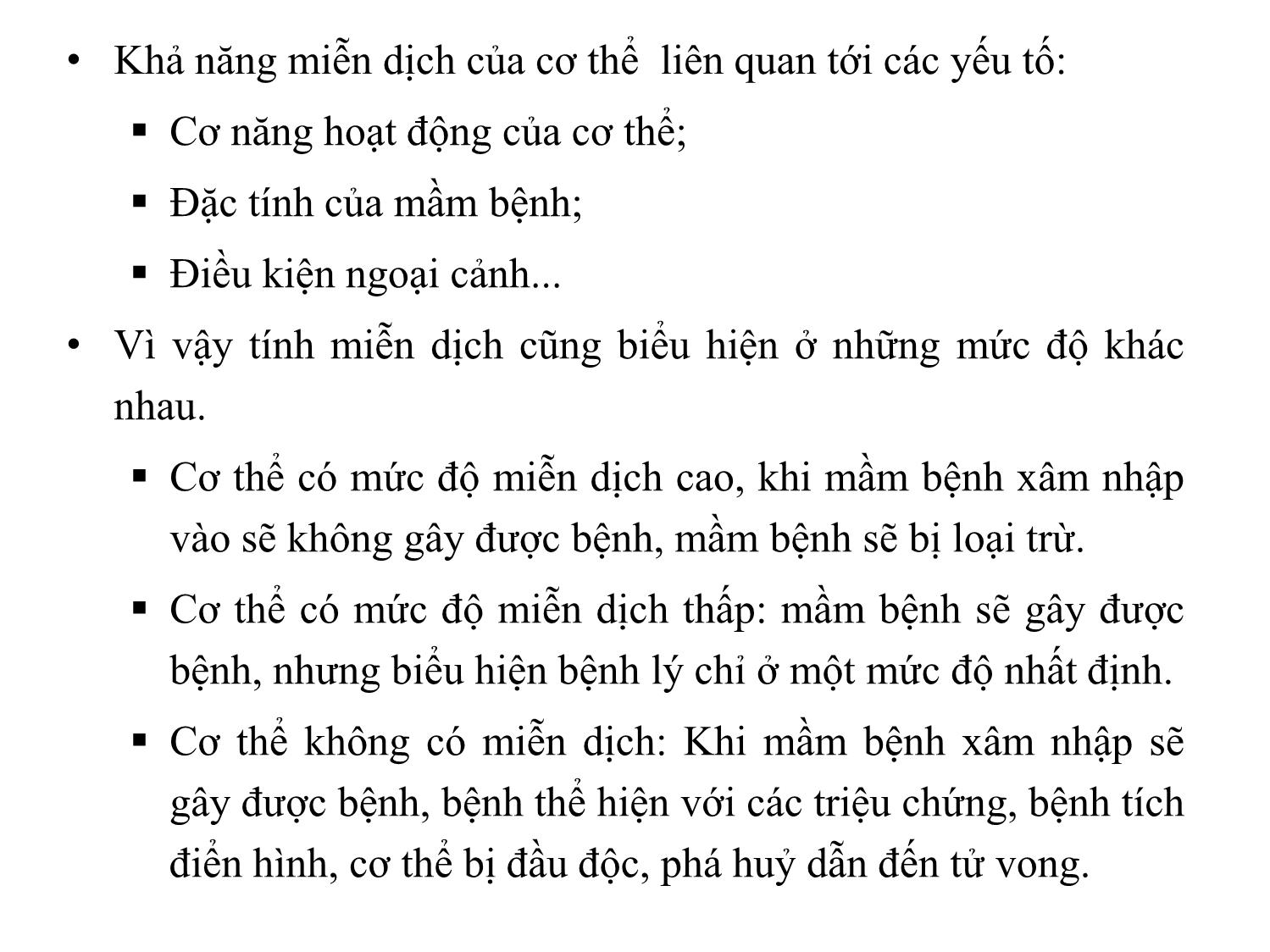 Bài giảng Miễn dịch học thú y - Chương I: Khái niệm về miễn dịch và lịch sử phát triển của miễn dịch học, phân loại miễn dịch trang 4