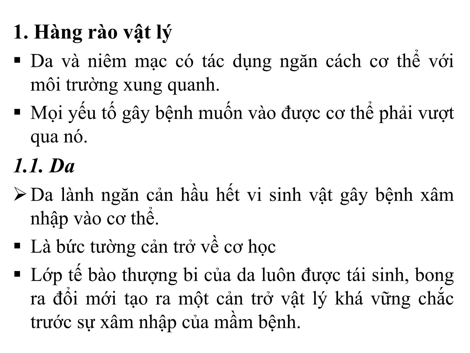 Bài giảng Miễn dịch học thú y - Chương 2: Miễn dịch tự nhiên không đặc hiệu trang 4