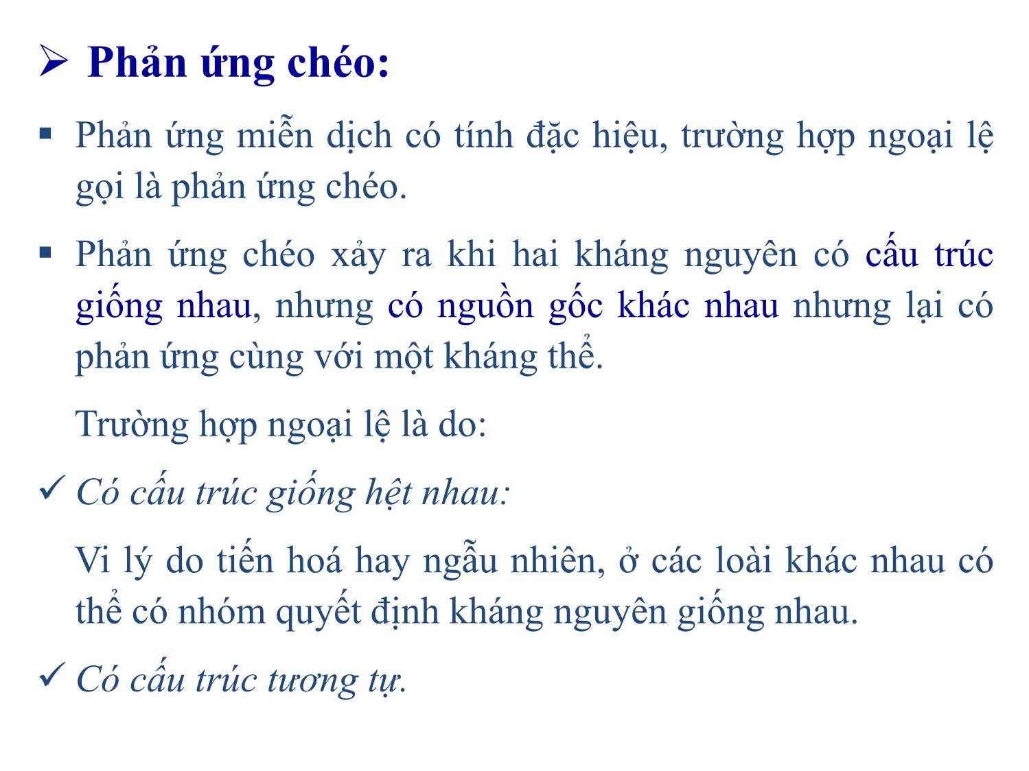 Bài giảng Miễn dịch học thú y - Chương III: Kháng nguyên trang 10