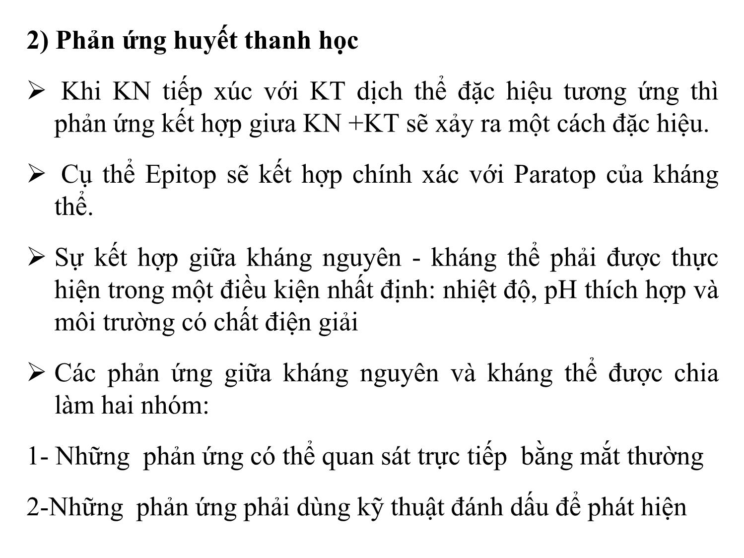 Bài giảng Miễn dịch học thú y - Chương 6: Phản ứng giữa kháng nguyên và kháng thể trang 4