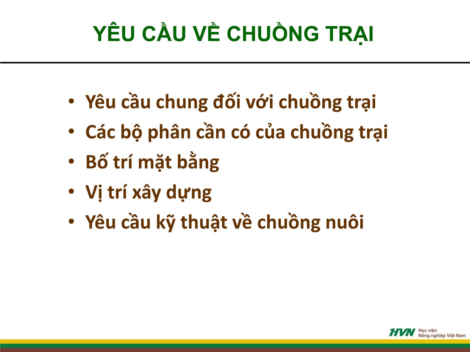 Bài giảng Chăn nuôi trâu bò - Chương 3: Chuồng trại chăn nuôi trâu bò trang 3