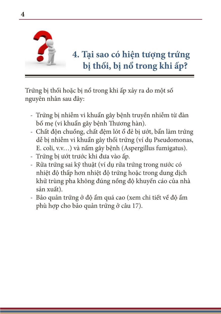 Hỏi đáp về thực hành tốt và an toàn sinh học trong cơ sở ấp trứng gia cầm quy mô vừa và nhỏ trang 8