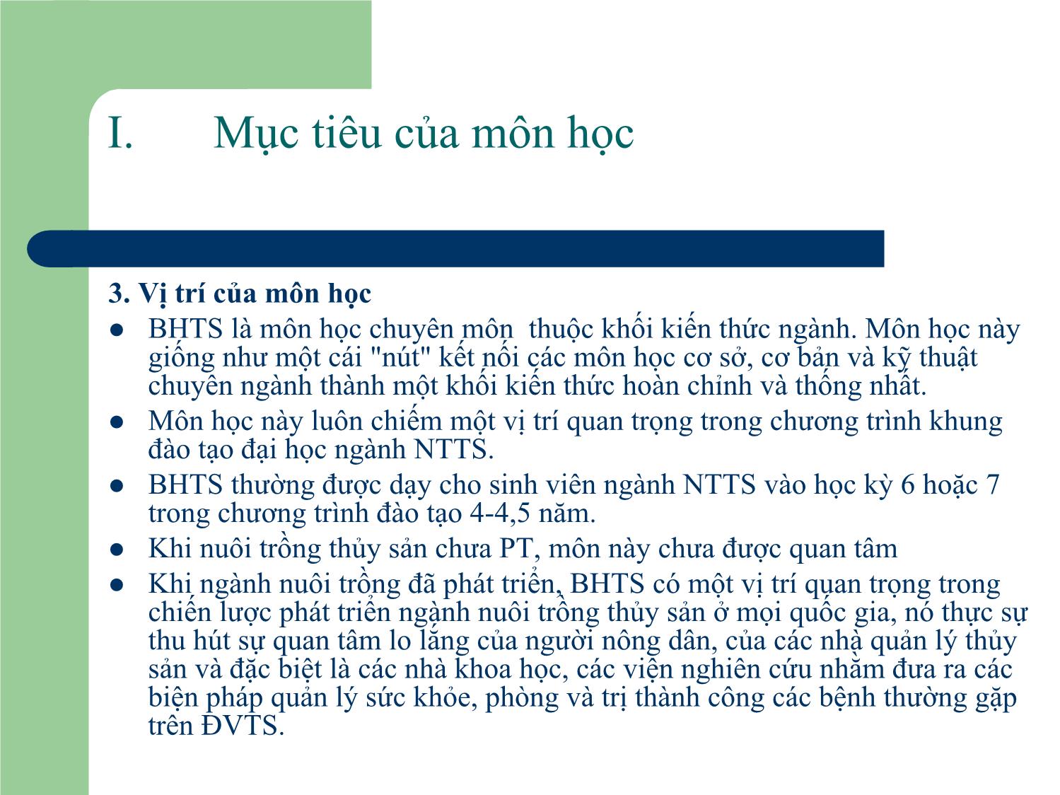 Bài giảng Nuôi trồng thủy sản - Bài mở đầu trang 4