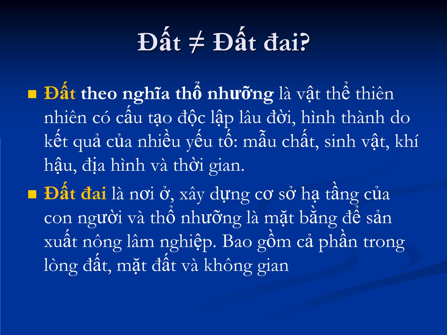 Bài giảng Khoa học đất - Chương 1: Giới thiệu chung trang 6