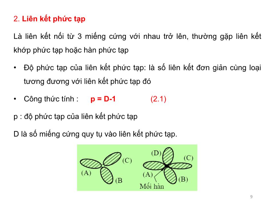 Bài giảng Cơ học kết cấu 1 - Chương 2: Phân tích cấu tạo hình học của các hệ phẳng trang 9