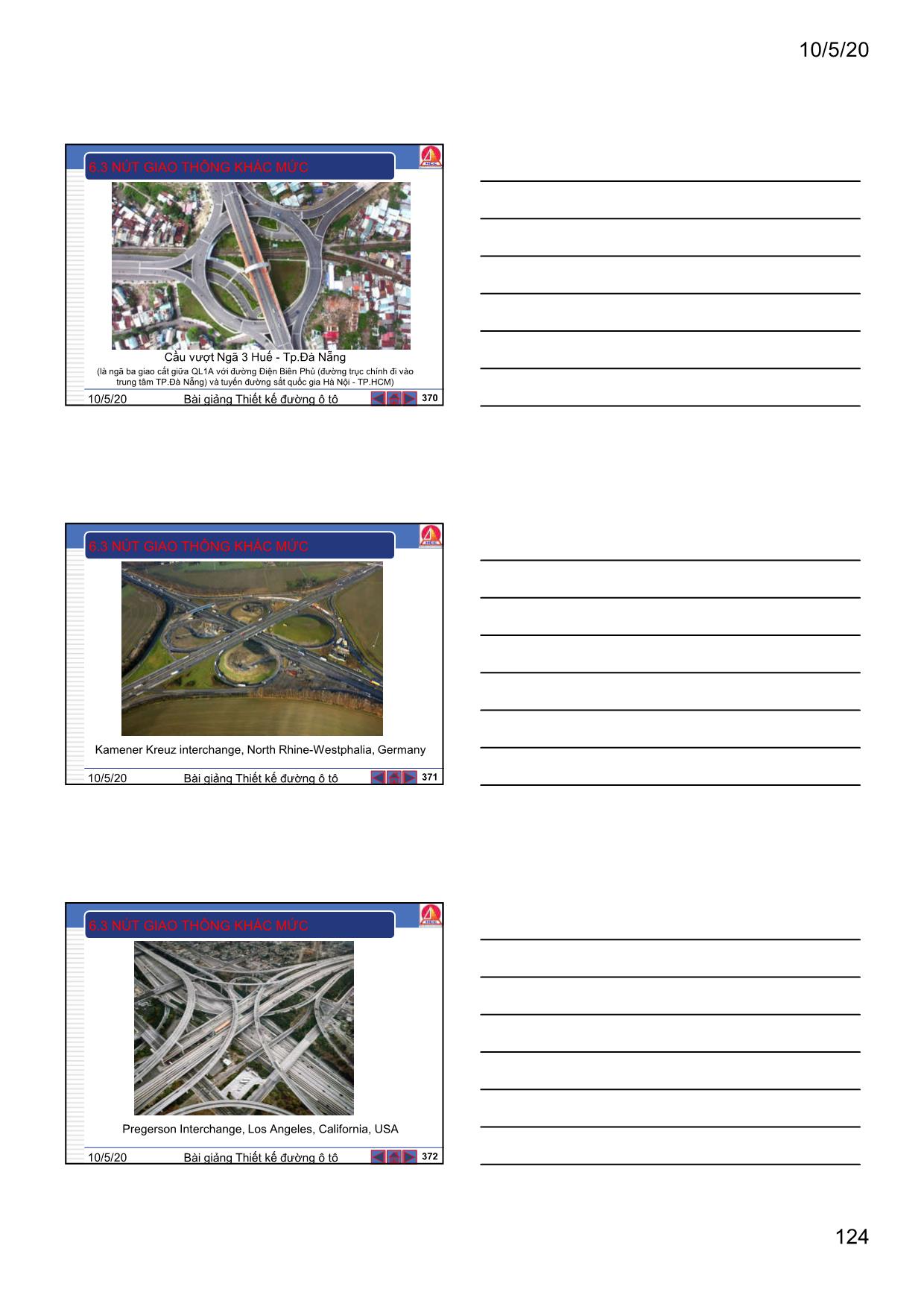 Bài giảng Thiết kế đường ô tô - Chương 6: Nút giao thông trang 10