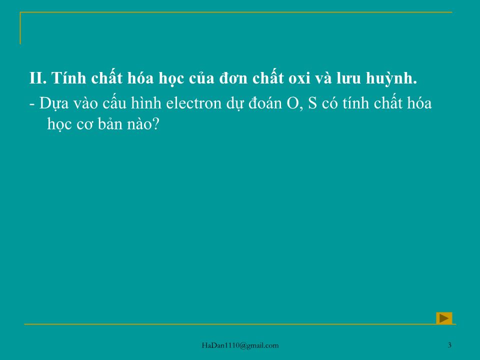 Bài giảng Hóa học Lớp 10 - Bài 34: Luyện tập oxi và lưu huỳnh trang 3