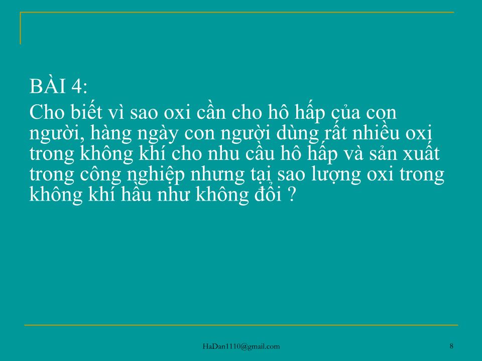 Bài giảng Hóa học Lớp 10 - Bài 34: Luyện tập oxi và lưu huỳnh trang 8