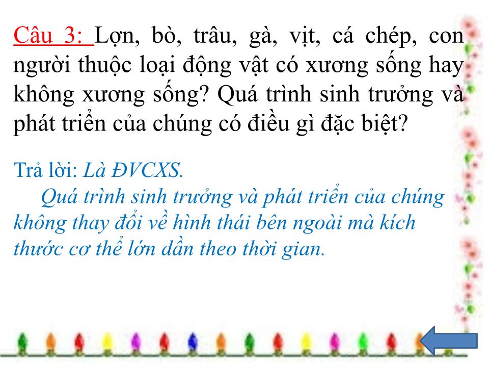 Bài giảng Sinh học Lớp 11 - Bài 37: Sinh trưởng và phát triển ở động vật trang 4