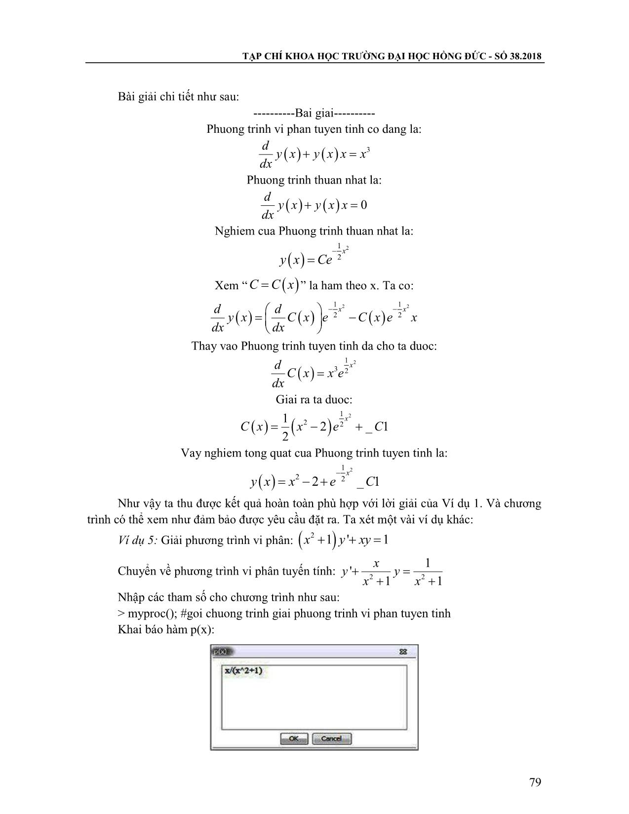 Dạy và học phương trình vi phân với sự trợ giúp phần mềm toán học Maple trang 6