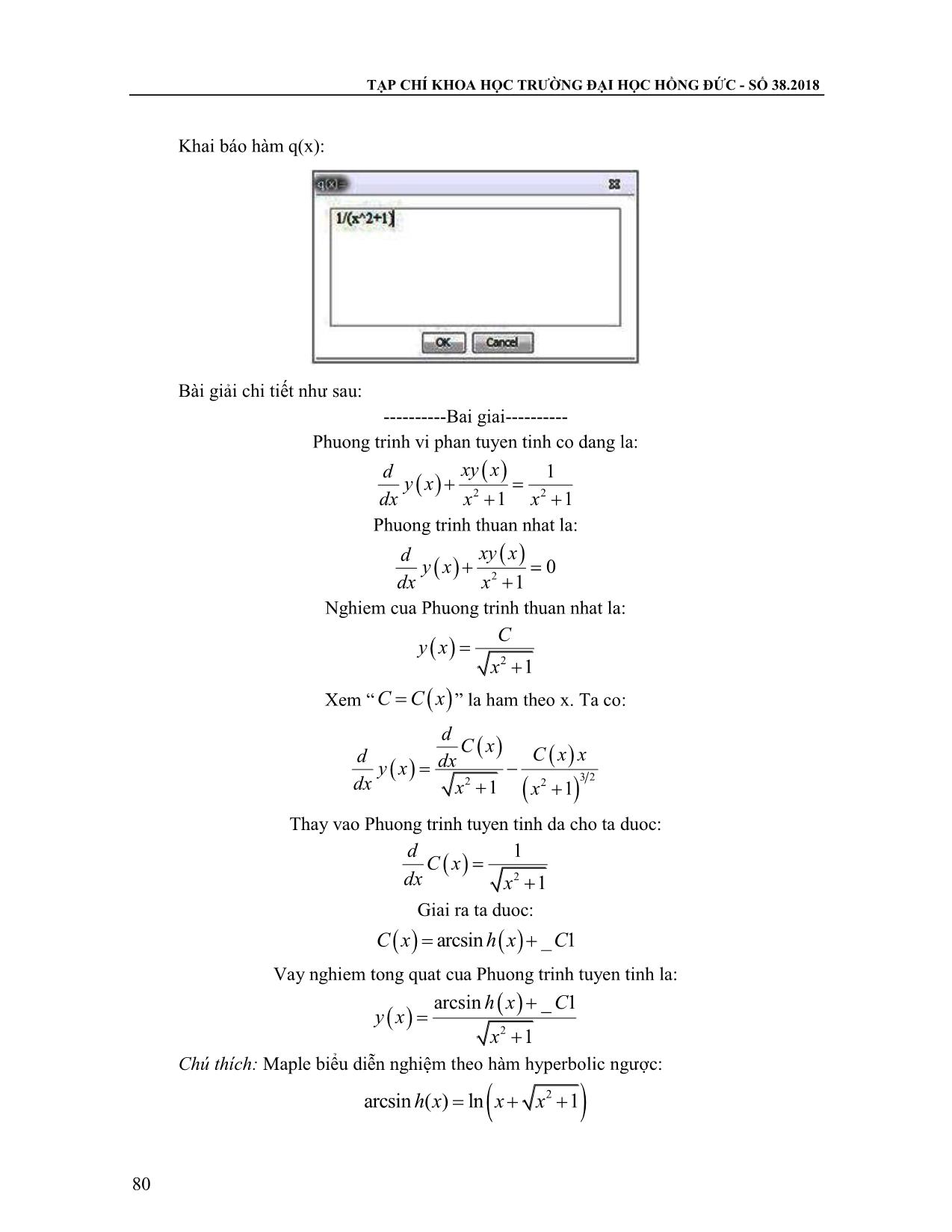 Dạy và học phương trình vi phân với sự trợ giúp phần mềm toán học Maple trang 7