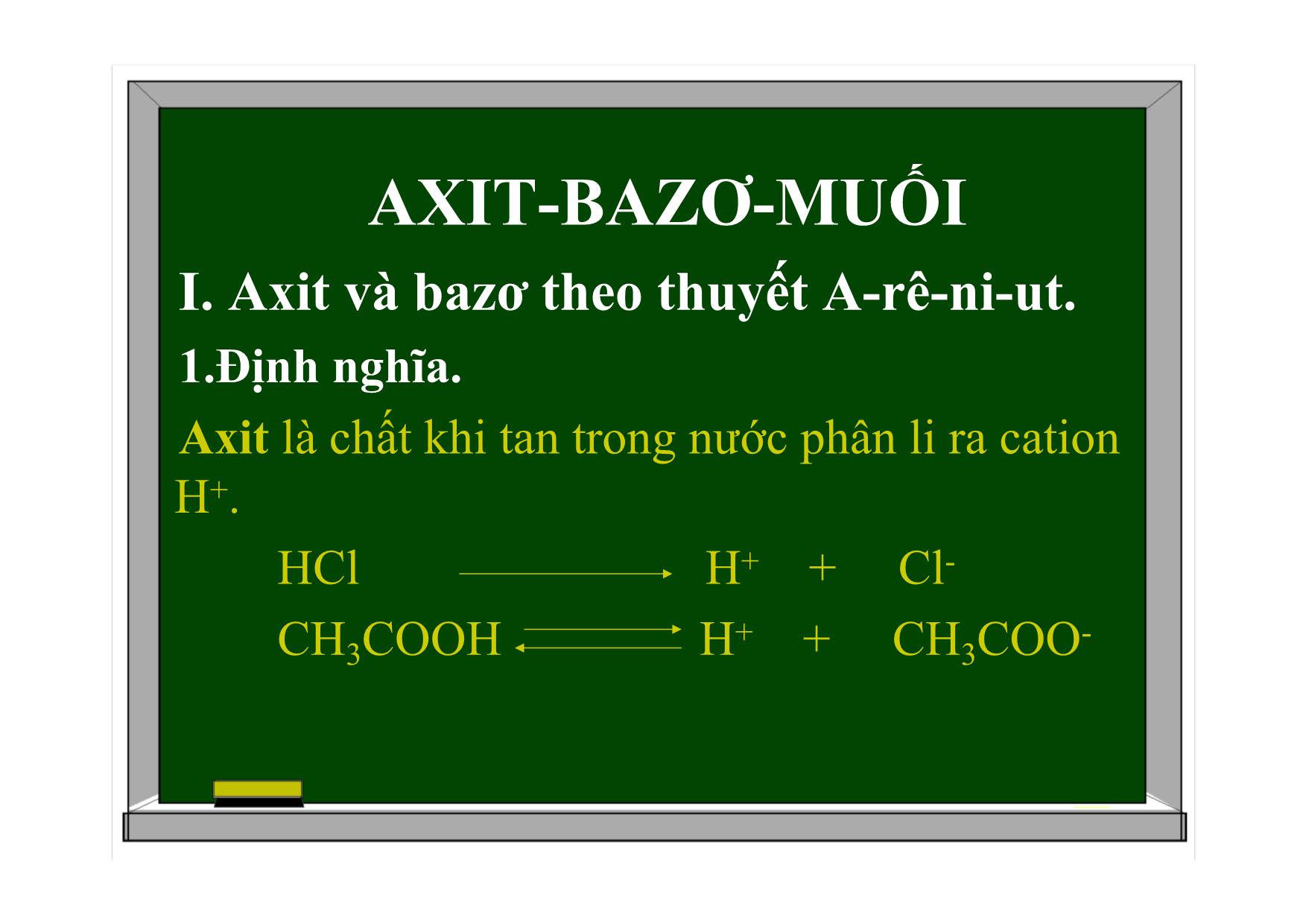 Bài giảng Hóa học Lớp 11 - Bài 2: Axit. Bazơ. Muối trang 3