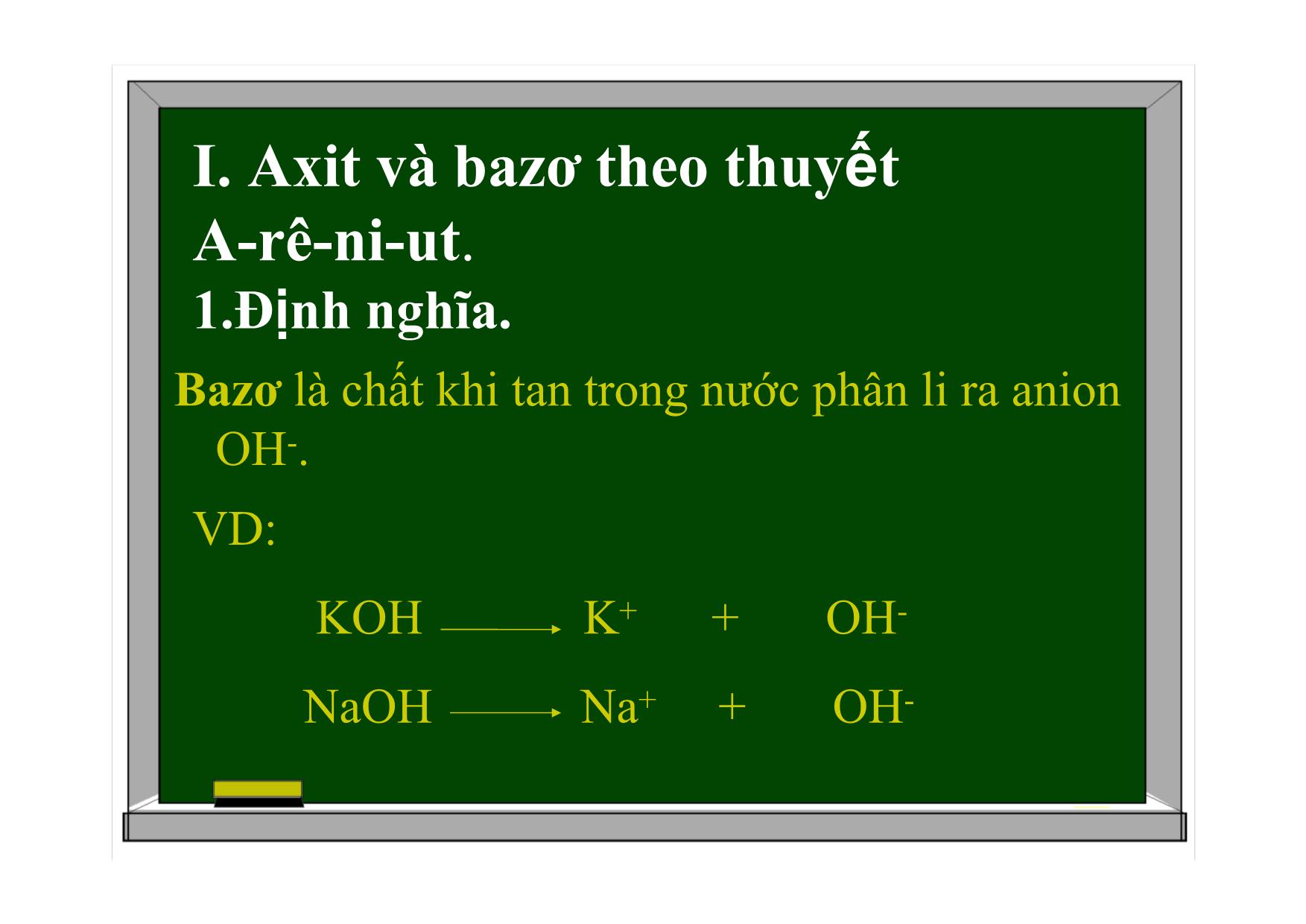 Bài giảng Hóa học Lớp 11 - Bài 2: Axit. Bazơ. Muối trang 4