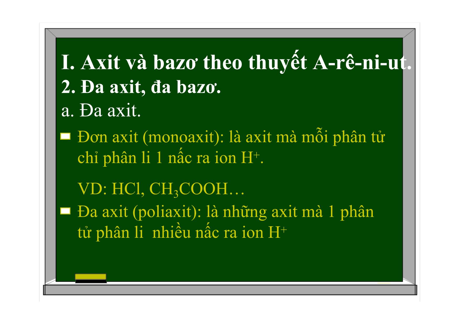 Bài giảng Hóa học Lớp 11 - Bài 2: Axit. Bazơ. Muối trang 5