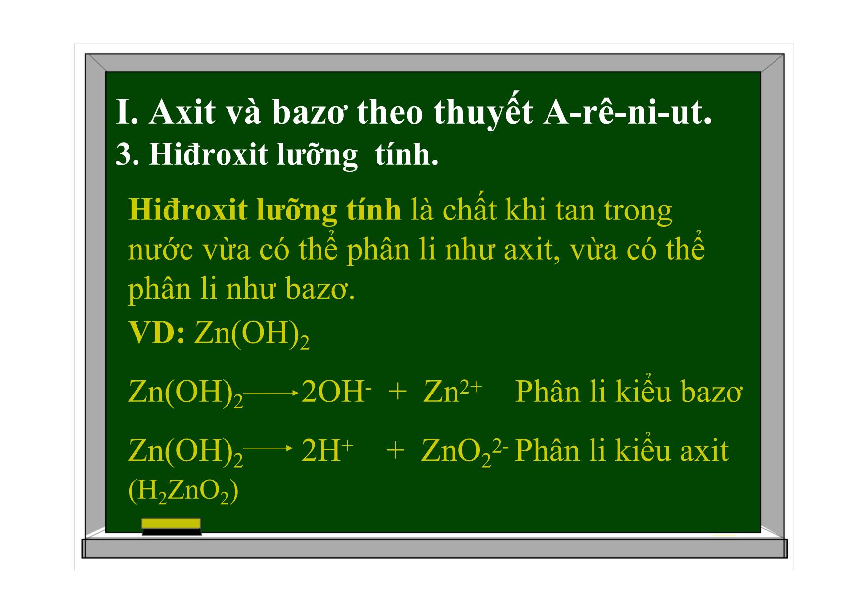 Bài giảng Hóa học Lớp 11 - Bài 2: Axit. Bazơ. Muối trang 9