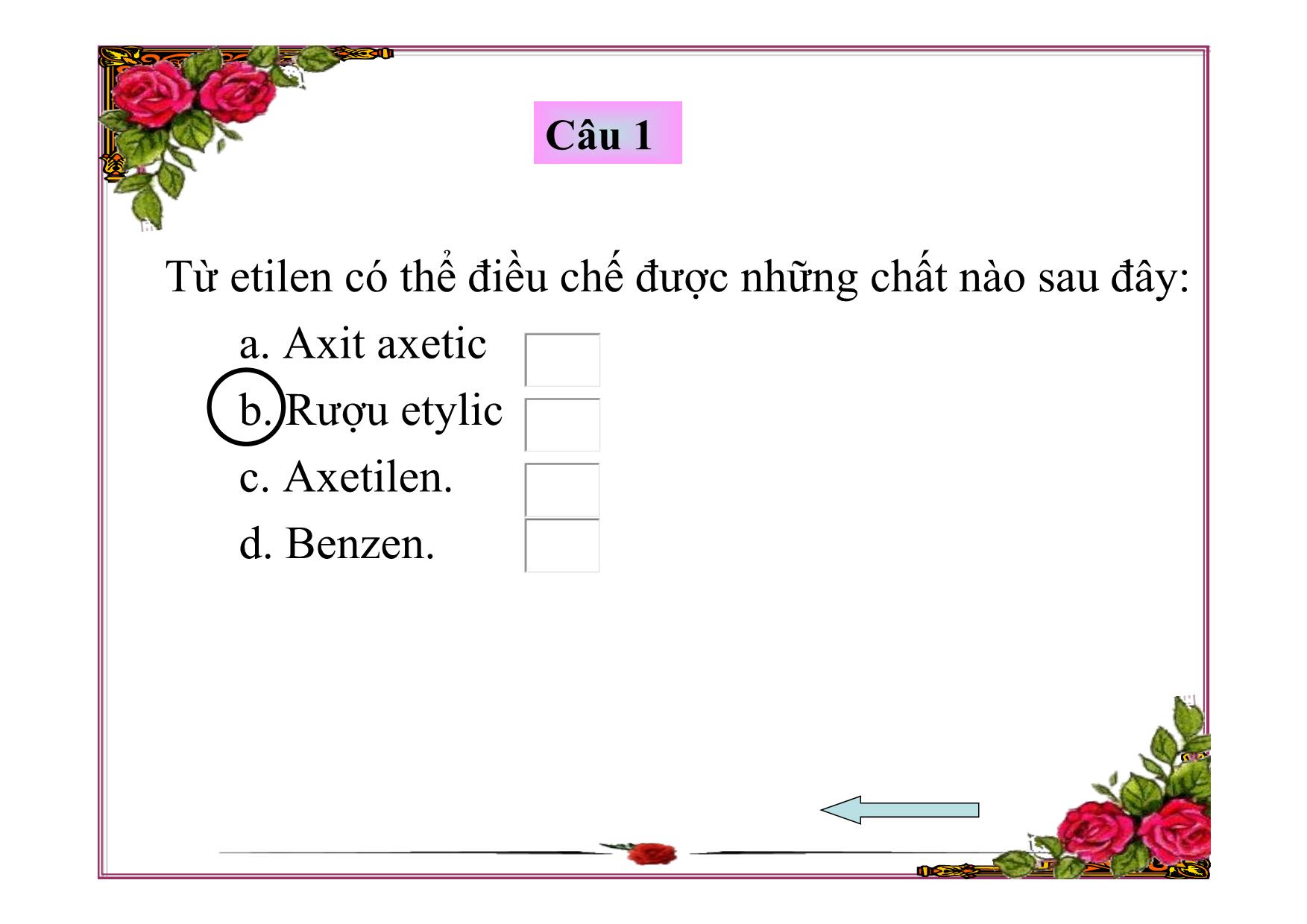 Bài giảng Hóa học Lớp 9 - Bài 46: Mối quan hệ giữa etilen, axit axetic và rượu etylic trang 3