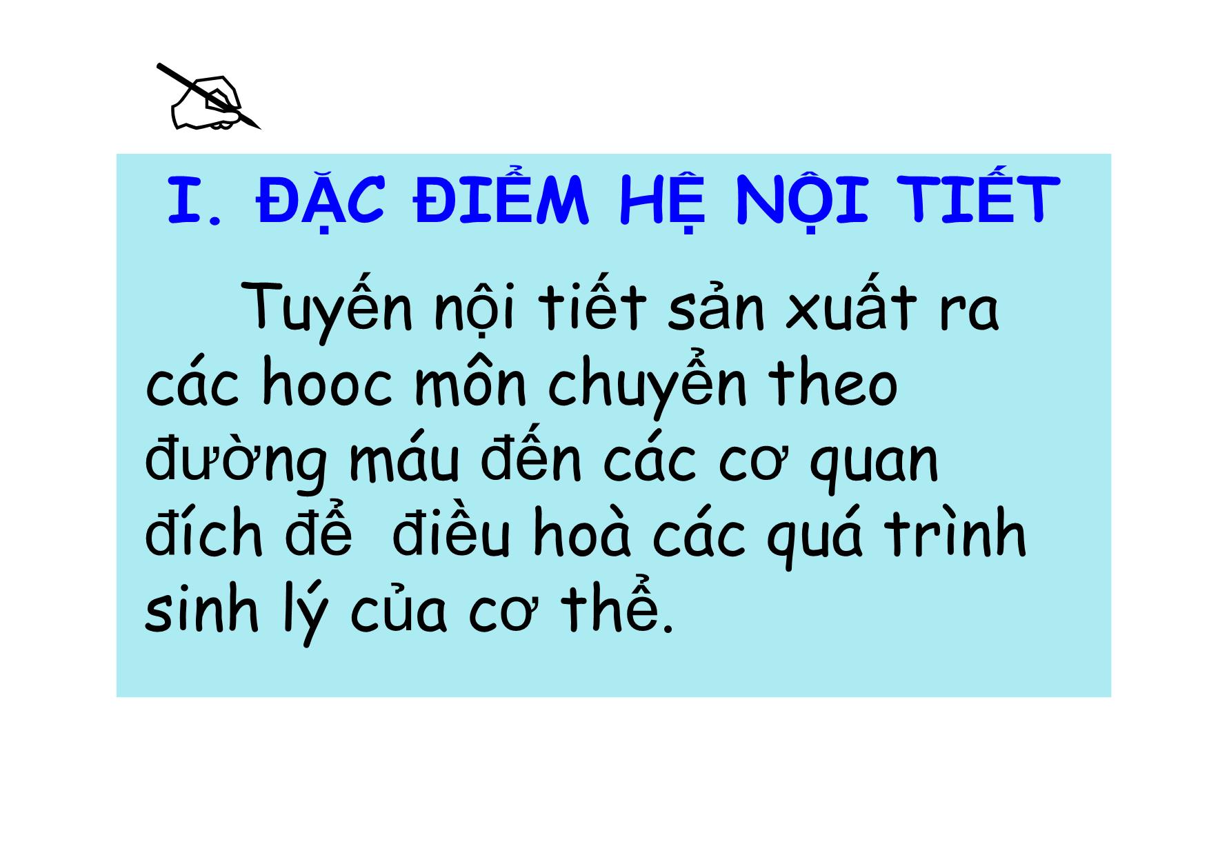 Bài giảng Sinh học Lớp 8 - Bài 55: Giới thiệu chung hệ nội tiết trang 3