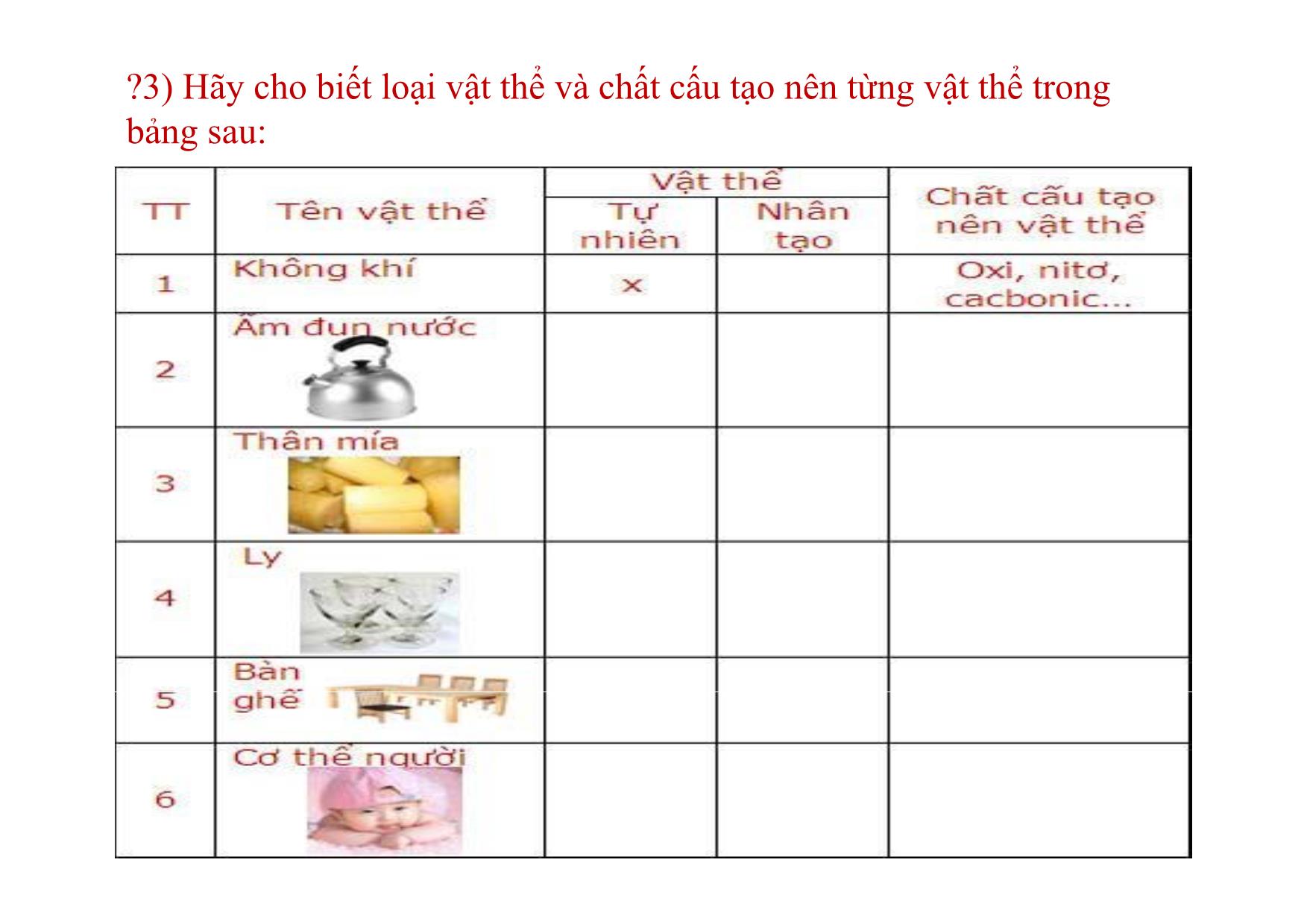 Bài giảng Hóa học Lớp 8 - Bài 2: Chất trang 3