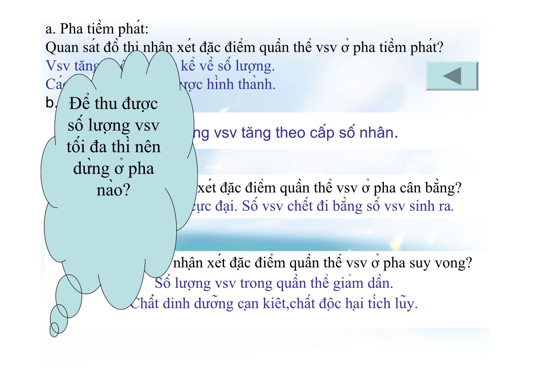 Bài giảng Sinh học Lớp 10 - Tiết 25, Bài 25: Sinh trưởng và sinh sản của vi sinh vật trang 9