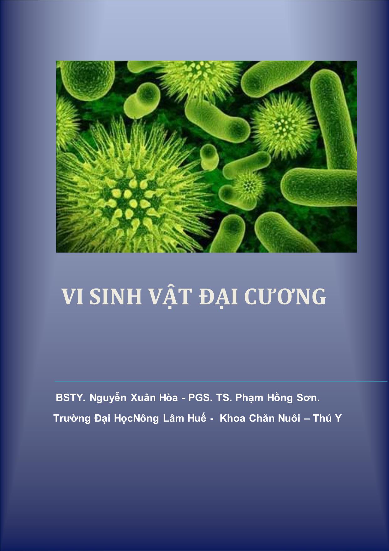 Giáo trình Vi sinh vật đại cương trang 1